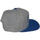 Casquette Snapback Obey - Obey Athletics - Heather Grey-Blue