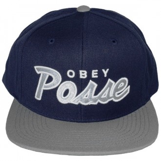 Casquette Snapback Obey - Obey Posse Snap - Navy-Grey