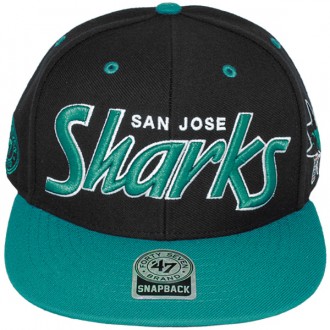 Casquette Snapback 47 Brand - Retro Script - San Jose Sharks