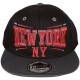 Casquette Snapback KB Ethos - New York NY - Noir / Gris / Vert