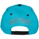 Casquette Snapback KB Ethos - New York NY - Turquoise / Noir / Vert