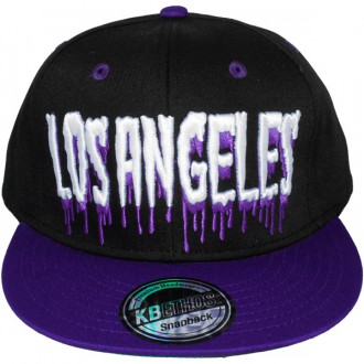 Casquette Snapback KB Ethos - Los Angeles Slimme - Noir / Violet