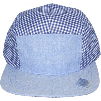 Casquette 5 Panel City Hunter - Cotton 5 Panel - Vichy Bleu