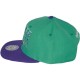 Casquette Snapback Mitchell & Ness - NBA Reverse Stack - Charlotte Hornets