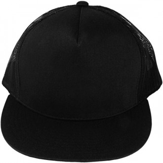 Casquette Filet Yupoong - Unie noire