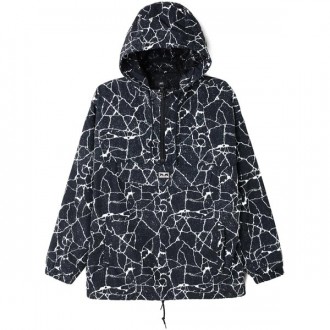 Veste Obey - Concrete Anorak - Cracked Black