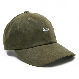 Casquette 6 Panel Obey - Jumble Bar III 6 Panel - Dark Forest