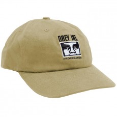 Casquette 6 Panel Obey - International 6 Panel Snapback - Khaki