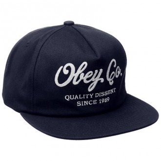 Casquette Snapback Obey - Quality Dissent Snapback - Navy