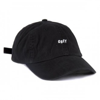 Casquette 6 Panel Obey - Jumble Bar 6 Panel - Black