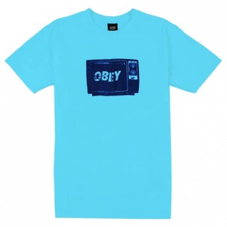 T-Shirt Obey - What To Think - Pacific Blue