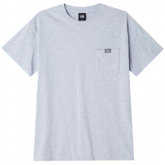 T-Shirt Obey - All Eyez Pocket Tee Short Sleeve - Heather Grey