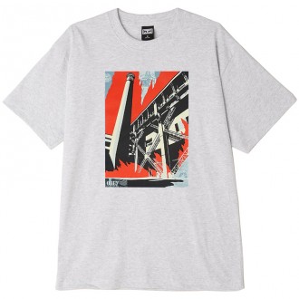 T-Shirt Obey - Obey Fossil Factory - Heather Grey