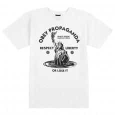 T-Shirt Obey - Lady Liberty - White