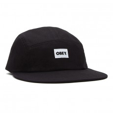 Casquette 5 Panel Obey - Bold Label Organic 5 Panel Hat - Black