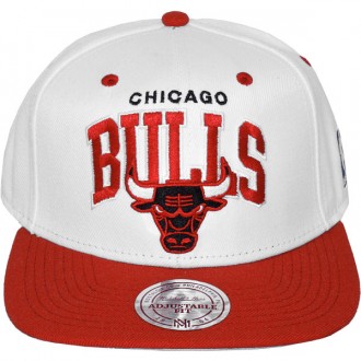 Casquette Snapback Mitchell & Ness - NBA MTC 2Tone White - Chicago Bulls