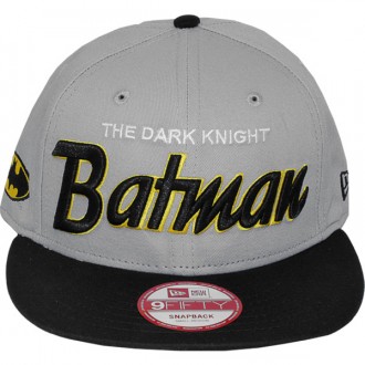 Casquette Snapback New Era x DC Comics - 9Fifty Hero Script - Batman
