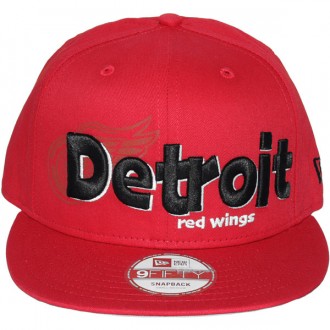 Casquette Snapback New Era - 9Fifty NHL Dough Word - Detroit Red Wings