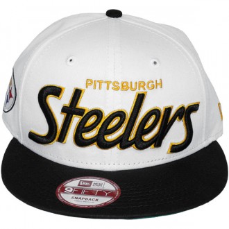 Casquette Snapback New Era - 9Fifty NFL Team Script - Pittsburgh Steelers