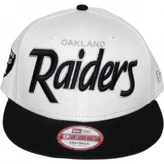 Casquette Snapback New Era - 9Fifty NFL Team Script - Oakland Raiders