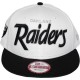 Casquette Snapback New Era - 9Fifty NFL Team Script - Oakland Raiders