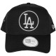 Casquette Trucker New Era - 9Forty MLB Metallic Medal Trucker Black/Silver - Los Angeles Dodgers