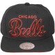 Casquette Snapback Mitchell & Ness - NBA Blackout Script - Chicago Bulls