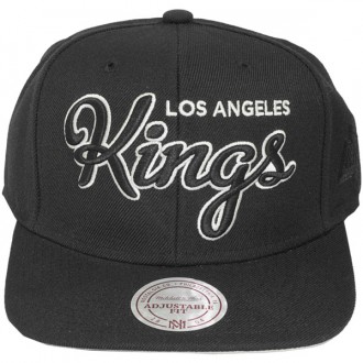 Casquette Snapback Mitchell & Ness - NHL Blackout Script - Los Angeles Kings