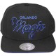 Casquette Snapback Mitchell & Ness - NBA Blackout Script - Orlando Magic