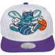 Casquette Snapback Mitchell & Ness - NBA XL White Crown 2Tone - Charlotte Hornets