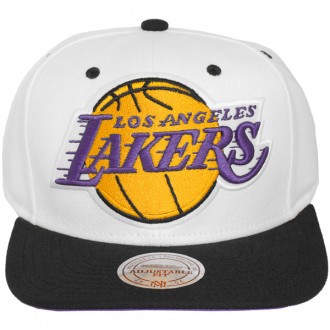 Casquette Snapback Mitchell & Ness - NBA XL White Crown 2Tone - Los Angeles Lakers