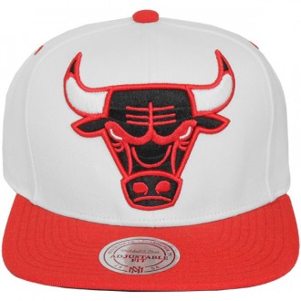 Casquette Snapback Mitchell & Ness - NBA XL White Crown 2Tone - Chicago Bulls
