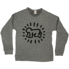 T-shirt Obey - Tees Limited Series - Keith Haring : Baby - Heather Grey