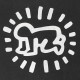 T-shirt Obey - Tees Limited Series - Keith Haring : Keith Haring - Dusty Black