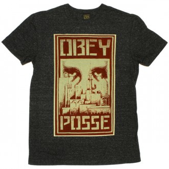 T-shirt Obey - Tri-Blend Tees - Dogma - Heather Onyx