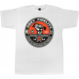 T-shirt Obey - Basic Tees - Obey Fidelity - White