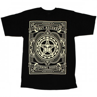 T-shirt Obey - Basic Tees - Spinning Dissent - Black