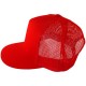 Casquette Filet Yupoong - Unie rouge