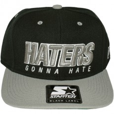 Casquette Snapback Space Monkeys x Starter - Haterz Cap - Black / Grey