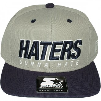Casquette Snapback Space Monkeys x Starter - Haterz Cap - Grey / Navy