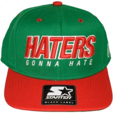 Casquette Snapback Space Monkeys x Starter - Haterz Cap - Kelly Green / Red