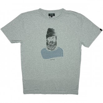 T-shirt Olow - Hobo - Gris chiné