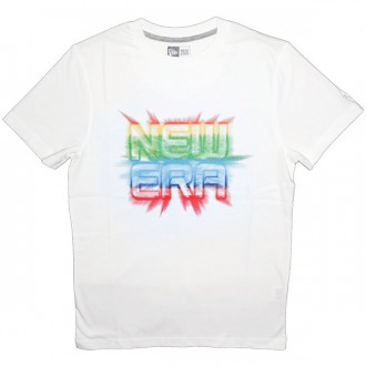 T-shirt New Era - Lockup Brst Tee - White