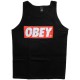 T-shirt Obey Tanks - Obey Bar Logo - Black