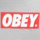 T-shirt Obey - Standard Issue Basic Tee - Obey Bar Logo - Heather Grey