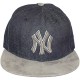 Casquette Snapback New Era - 9Fifty MLB Denim Suede - New York Yankees