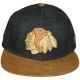 Casquette Snapback New Era - 9Fifty NHL Denim Suede - Chicago Blackhawks