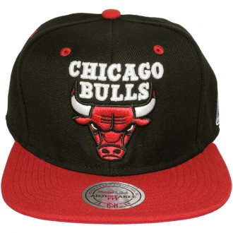 Casquette Snapback Mitchell & Ness - NBA Classic Black/Red - Chicago Bulls