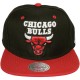Casquette Snapback Mitchell & Ness - NBA Classic Black/Red - Chicago Bulls