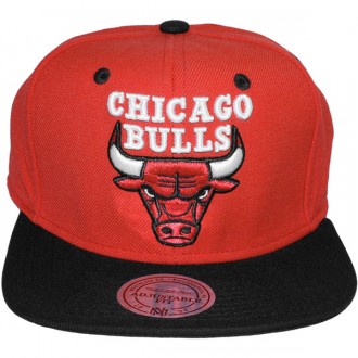 Casquette Snapback Mitchell & Ness - NBA Classic Red/Black - Chicago Bulls
